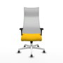 Piqueras y Crespo Chaise de Bureau Albacete XL Jaune et Blanc