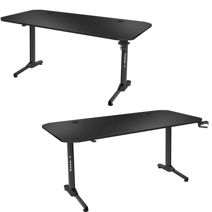 Bureau Gaming Huzaro HZ-Hero 4.7 Noir Bois MDF 160 x 75 cm Bureau Gaming Huzaro HZ-Hero 4.7 Noir Bois MDF 160 x 75 cm
