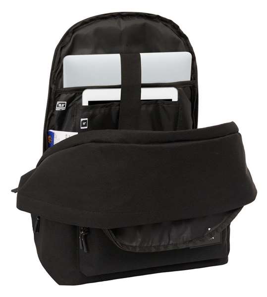 Safta Mochila Double Pour Ordinateur Portable 15,6 Pouces + USB FC Barcelona Jeune Noir 31 x 44 x 18 cm Safta Mochila Double Pour Ordinateur Portable 15,6 Pouces + USB FC Barcelona Jeune Noir 31 x 44 x 18 cm