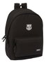 Safta Mochila Double Pour Ordinateur Portable 15,6 Pouces + USB FC Barcelona Jeune Noir 31 x 44 x 18 cm