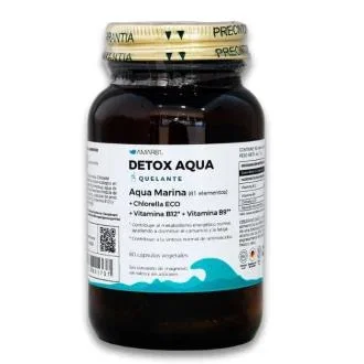 AMAR81 Detox Aqua 60 gélules - Complément alimentaire détoxifiant à la chlorella bio, vitamines B12 et B9 AMAR81 Detox Aqua 60 gélules - Complément alimentaire détoxifiant à la chlorella bio, vitamines B12 et B9