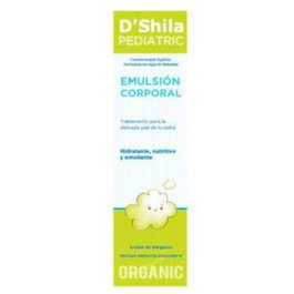 DSHILA Émulsion corporelle pédiatrique 200 ml – Hydratant nourrissant à l'huile d'Omega-6 et beurre de Karité