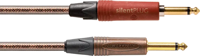 CORDIAL Câble de Guitare Jack/Jack Silent Metal - 3M