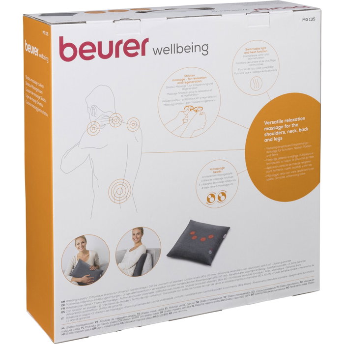 Beurer MG-135 Coussin de massage Shiatsu avec fonction chaleur