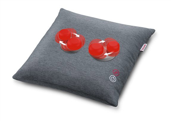 Beurer MG-135 Coussin de massage shiatsu avec fonction chaleur pour nuque, dos et jambes - Housse lavable