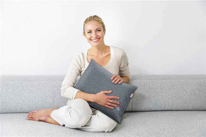 Beurer MG-135 Coussin de massage shiatsu avec fonction chaleur pour nuque, dos et jambes - Housse lavable
