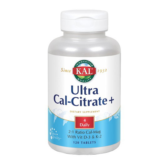 KAL ULTRA CAL CITRATE + K2 120 comprimés