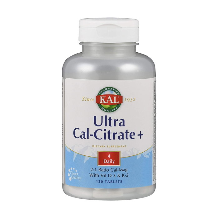 KAL Ultra Cal Citrate + K2 120 comprimés