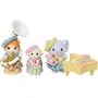 Sylvanian Families - Le Concert de la Crèche - Figurines Miniatures Articulées Bébés Chat Roux, Éléphant et Lapin avec Instruments - Jouet pour Enfants Dès 3 Ans