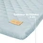Roba - Matelas à langer Style - Visage d'ours Benny - 85 x 75 cm - Bleu clair - Doux et imperméable