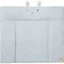 Roba - Matelas à langer Style - Visage d'ours Benny - 85 x 75 cm - Bleu clair - Doux et imperméable
