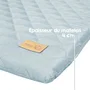 Roba - Matelas à langer Style - Visage d'ours Benny - 85 x 75 cm - Bleu clair - Doux et imperméable
