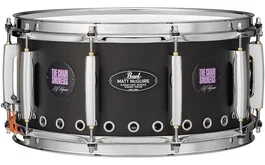 PEARL Caisse Claire Signature Matt McGuire 14x6,5" Acier Noir Mat avec Technologie NFC