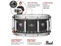 PEARL Caisse Claire Signature Matt McGuire 14x6,5" Acier Noir Mat avec Technologie NFC