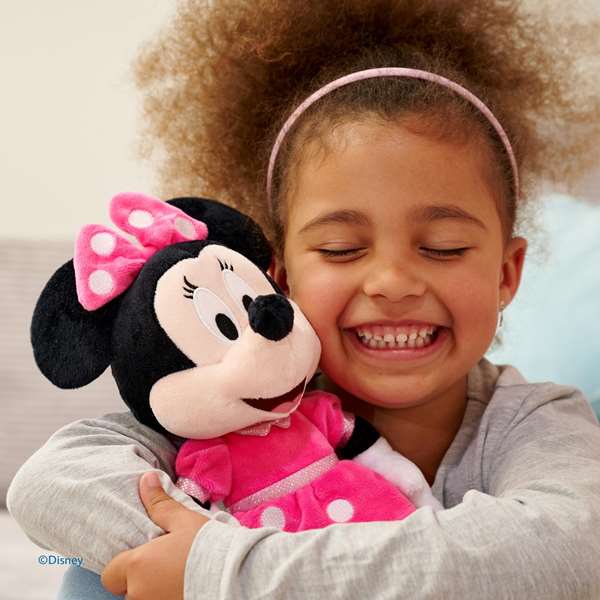 Smoby Peluche Minnie - Peluche en Textil Rose de 35 cm, Jouet pour Nourrisson (0 mois), Langue Emballage et Instructions : Espagnol et Portugais
