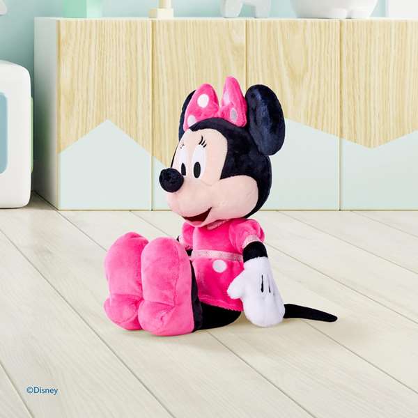 Smoby Peluche Minnie - Peluche en Textil Rose de 35 cm, Jouet pour Nourrisson (0 mois), Langue Emballage et Instructions : Espagnol et Portugais