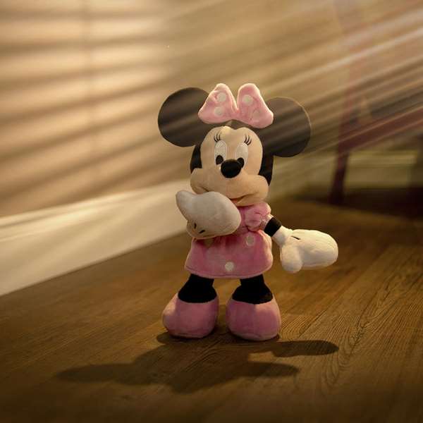 Smoby Peluche Minnie - Peluche en Textil Rose de 35 cm, Jouet pour Nourrisson (0 mois), Langue Emballage et Instructions : Espagnol et Portugais