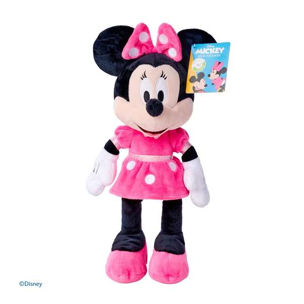 Smoby Peluche Minnie - Peluche en Textil Rose de 35 cm, Jouet pour Nourrisson (0 mois), Langue Emballage et Instructions : Espagnol et Portugais