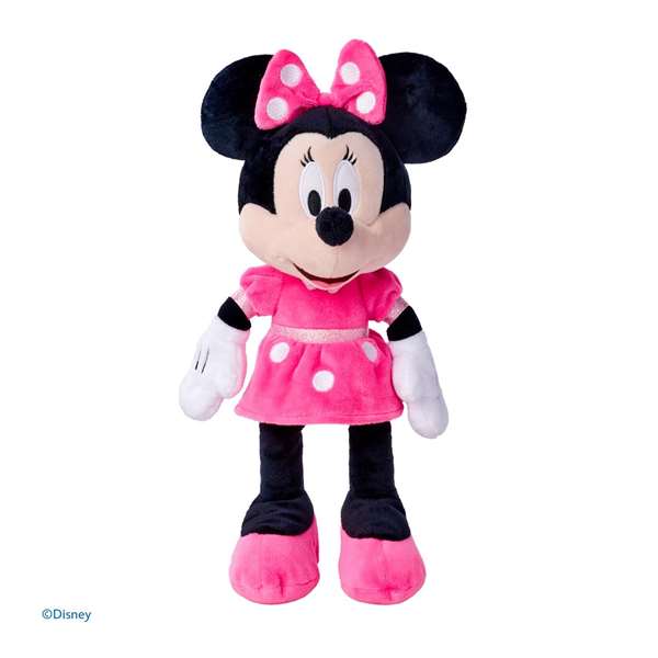 Smoby Peluche Minnie - Peluche en Textil Rose de 35 cm, Jouet pour Nourrisson (0 mois), Langue Emballage et Instructions : Espagnol et Portugais