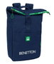 Benetton Sac à dos pour ordinateur portable 15,6 pouces, vert, 28 x 42 x 13 cm