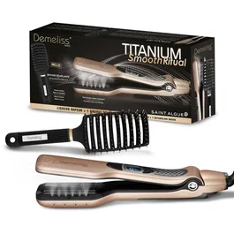 Saint Algue Coffret Demeliss TITANIUM SMOOTH RITUAL Lisseur Vapeur Or