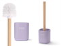 Berilo Escobillero Lisse Lila 9 x 37 x 9 cm Plastique Bois (Set de 6)