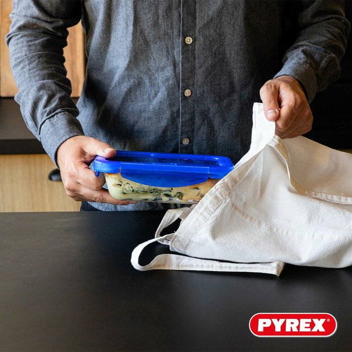 Pyrex Cook & Go Lot de 7 Boîtes de conservation en verre Bleu et Transparent Pyrex Cook & Go Lot de 7 Boîtes de conservation en verre Bleu et Transparent