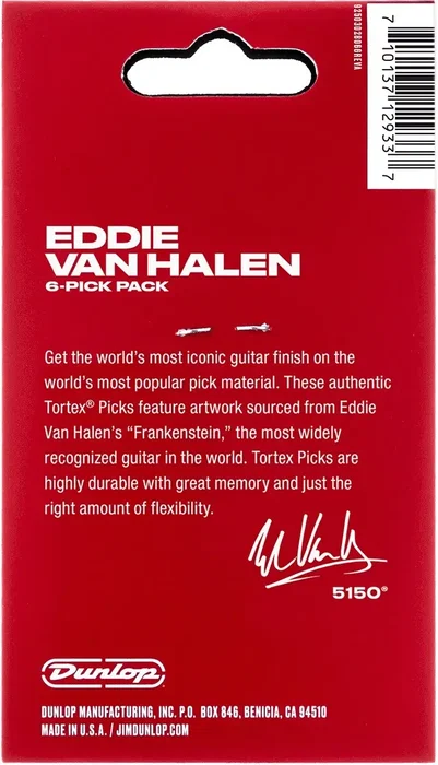 Dunlop Pack de 6 médiators Signature EVH Frankenstein - 88 mm