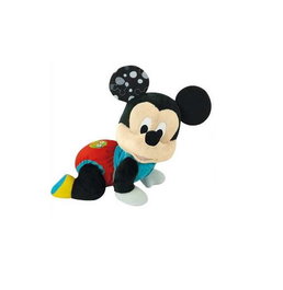 Clementoni Peluche Baby Mickey Gateos, Peluche musicale et lumineuse pour bébé, 26x23x16 cm