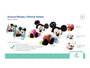 Clementoni Peluche Baby Mickey Gateos, Peluche musicale et lumineuse pour bébé, 26x23x16 cm
