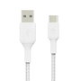 Belkin Câble USB-A vers USB-C tressé 3 m - Blanc