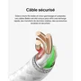 Belkin - Câble USB-A vers USB-C tressé 3 mètres Blanc - Recharge rapide et durable