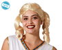 Peluca Rubia Ondulée 160 g - Perruque blonde avec vagues pour déguisement, carnaval, événement et théâtre