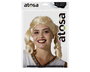 Peluca Rubia Ondulée 160 g - Perruque blonde avec vagues pour déguisement, carnaval, événement et théâtre