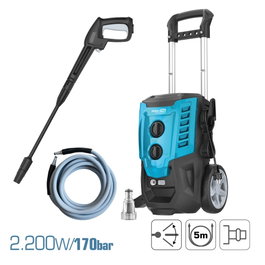 Koma Tools Hidrolimpiadora Pro Series Hl-2200 - 2200 W - 170 Bar - 120 Bar Pression - 390 L/H - Bombe Aluminium