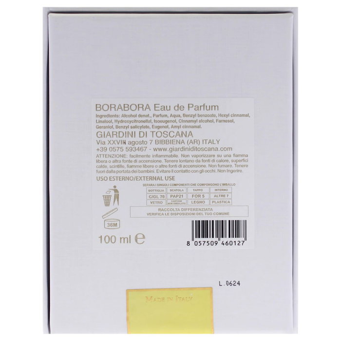 Giardini Di Toscana BORABORA Eau de Parfum 100 ml