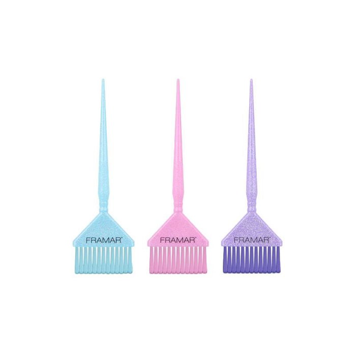 Framar - Y2K Big Daddy - Ensemble de 3 pinceaux à cerdes AccuSoft coniques en fibre de blé compostable pour toutes les techniques de coloration Framar - Y2K Big Daddy - Ensemble de 3 pinceaux à cerdes AccuSoft coniques en fibre de blé compostable pour toutes les techniques de coloration