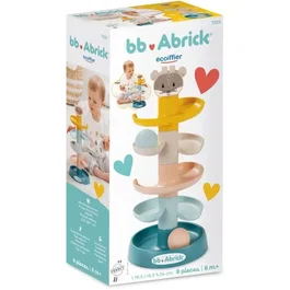 Ecoiffier Tour à Balles, Jeu de Construction pour Enfants dès 6 Mois avec 5 Pièces et 2 Balles, Stimule Coordination et Motricité