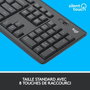 Logitech MK295 - Ensemble Clavier et Souris sans Fil Silencieux, Technologie Silent Touch, Pavé Numérique Complet, Connexion USB 2.4 GHz, Compatible Windows et ChromeOS