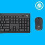 Logitech MK295 - Ensemble Clavier et Souris sans Fil Silencieux, Technologie Silent Touch, Pavé Numérique Complet, Connexion USB 2.4 GHz, Compatible Windows et ChromeOS