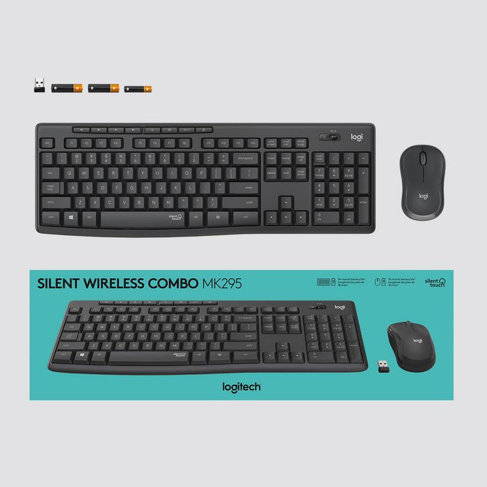 Logitech MK295 - Ensemble Clavier et Souris sans Fil Silencieux, Technologie Silent Touch, Pavé Numérique Complet, Connexion USB 2.4 GHz, Compatible Windows et ChromeOS Logitech MK295 - Ensemble Clavier et Souris sans Fil Silencieux, Technologie Silent Touch, Pavé Numérique Complet, Connexion USB 2.4 GHz, Compatible Windows et ChromeOS