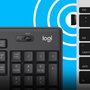 Logitech MK295 - Ensemble Clavier et Souris sans Fil Silencieux, Technologie Silent Touch, Pavé Numérique Complet, Connexion USB 2.4 GHz, Compatible Windows et ChromeOS