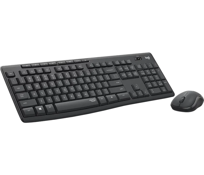 Logitech MK295 Silent Combo Clavier et Souris sans fil, QWERTY US, Graphite