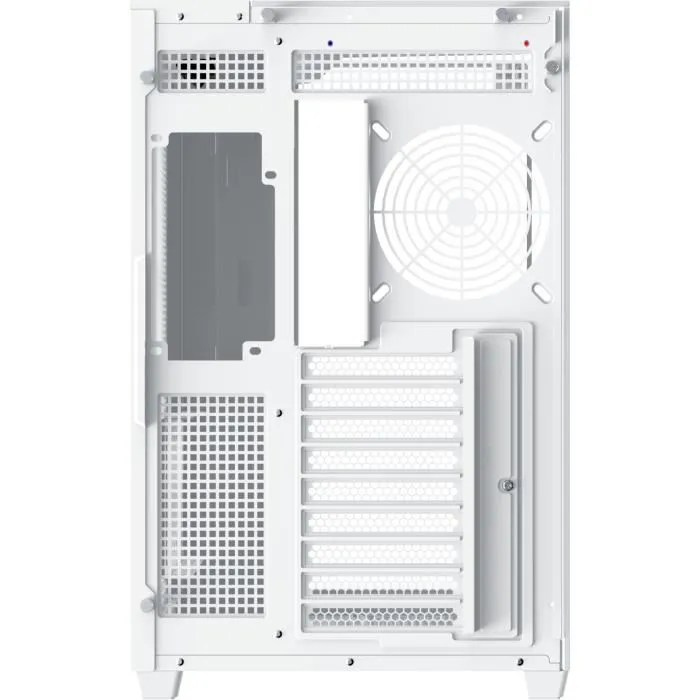 Xigmatek Aqua V Arctic Boitier PC Cube Blanc, Format ATX, Ports USB 3.0, Gestion Cables, Compatible Gaming - Sans Alimentation