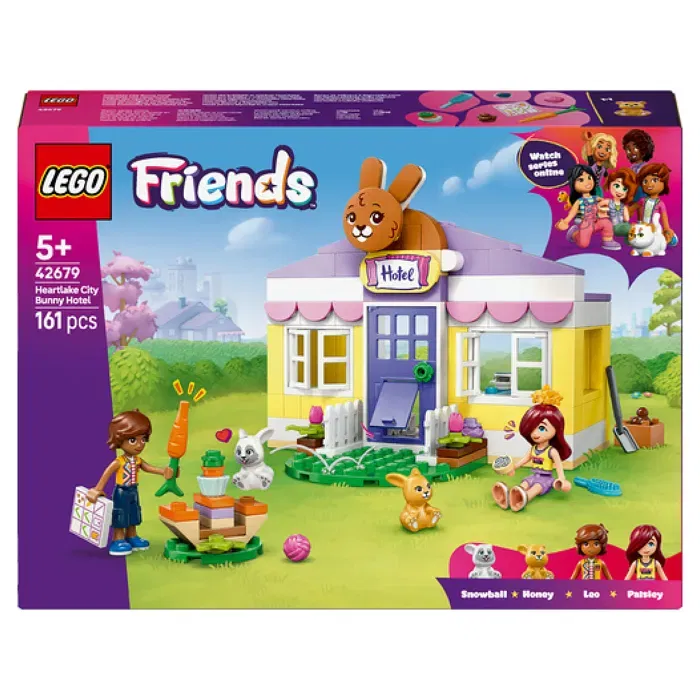 Lego Friends 42679 Hôtel des Lapins de Heartlake City, Jouet de Construction avec Mini-Poupées et Lapins, Jeu de Rôle 5 Ans et Plus Lego Friends 42679 Hôtel des Lapins de Heartlake City, Jouet de Construction avec Mini-Poupées et Lapins, Jeu de Rôle 5 Ans et Plus