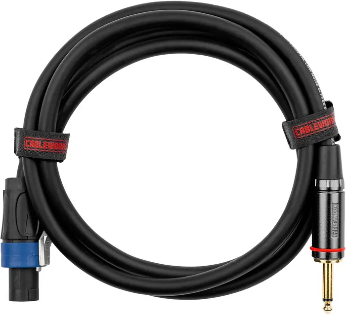 CABLEWORKS Câble Haut-Parleur Jack/Speakon - 1,8 m