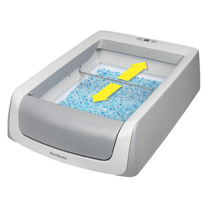 Petsafe Bac à litière auto-nettoyant ScoopFree 1,5 avec couvercle, Gris