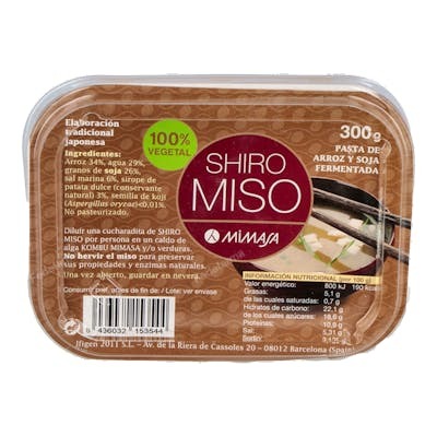 MIMASA Shiro Miso 300g - Pâte de soja fermentée japonais MIMASA Shiro Miso 300g - Pâte de soja fermentée japonais