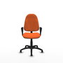 PIQUERAS Y CRESPO Chaise de bureau Algarra, tissu orange, base polyamide noire