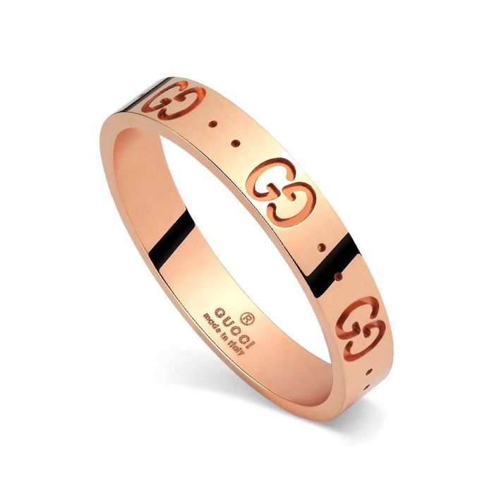 Gucci Bague en Or Rose 18K YBC152045001015 Taille 55 Gucci Bague en Or Rose 18K YBC152045001015 Taille 55